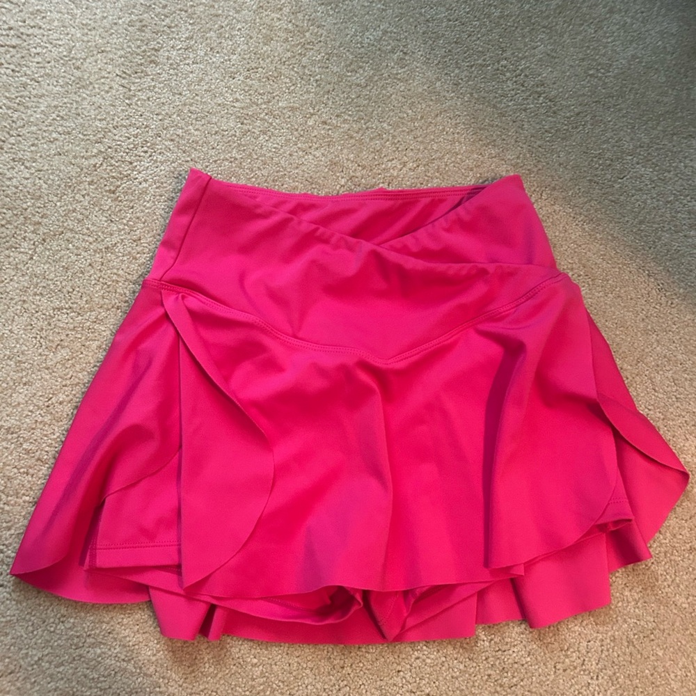 Amazon athletic Pink Asymmetrical Mini Skirt